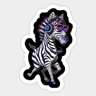 Zebra Social Structures Sticker